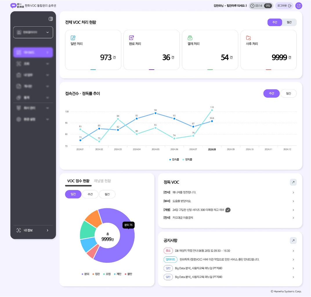 한화시스템 VOC 솔루션